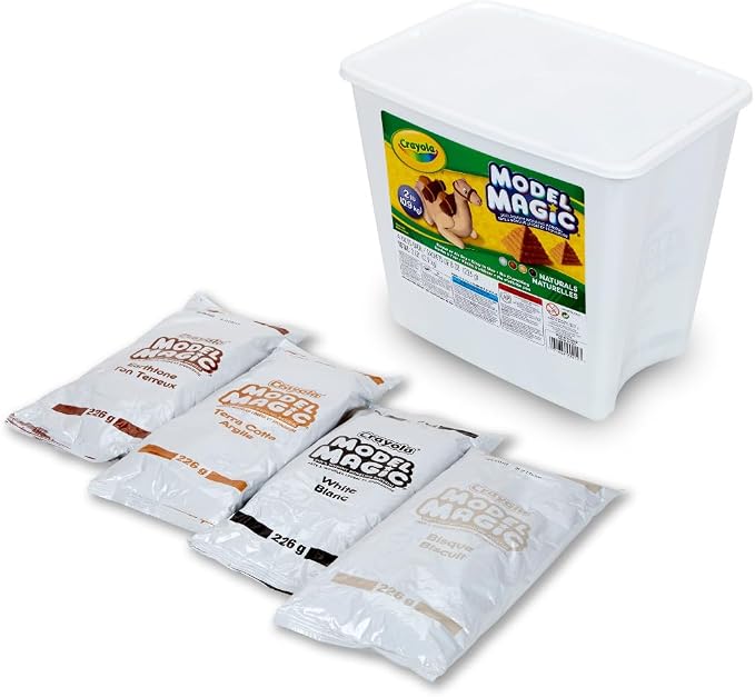 Crayola Model Magic Naturals, 4 Packs, Bulk Modeling Clay Alternative, Craft - Image 2