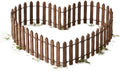 Fairy Garden Miniature Fence Accessories: Decorative White Wooden Picket Fence by Unknown
