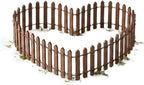 Fairy Garden Miniature Fence Accessories: Decorative White Wooden Picket Fence by Unknown