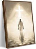 Jesus Walking on Water Canvas Wall Art by TransformYourWallsElevate