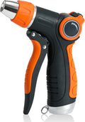 Garden Hose Nozzle Sprayer, Water Hose Sprayer Nozzle with 4 Spray Patterns, Water Flow Thumb Control, Labor-saving Buckle & Front Trigger, for Watering Plants & Lawns,Washing Cars and Pets
