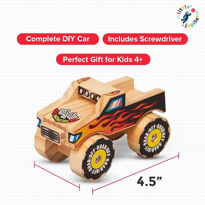 Little Jupiter DIY Wooden Kits w/Stickers - Image 3