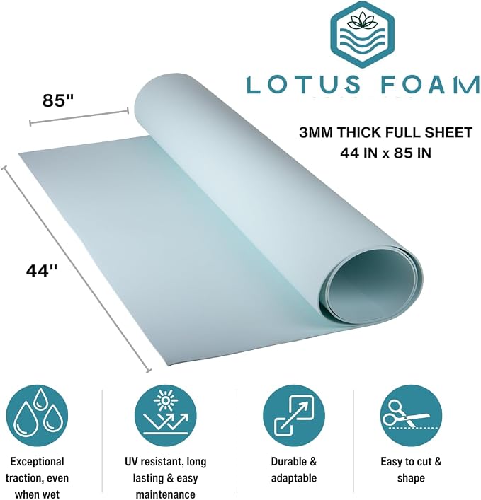 LotusFoam EVA Foam Sheet 3mm – 44"x 85" Craft Foam - Image 2