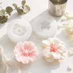 2 Pack 3D Flower Silicone Candle Molds Camellia Poppy - Image 9