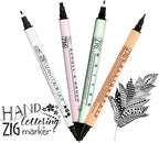 Kuretake ZIG Twin Marker BLACK 4 Assortment set - Image 2