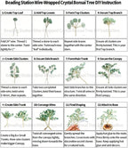 Set of 8 Wire Wrapped Liitle Tree of Lifes DIY Making Kit. Box of 8 Color - Image 9