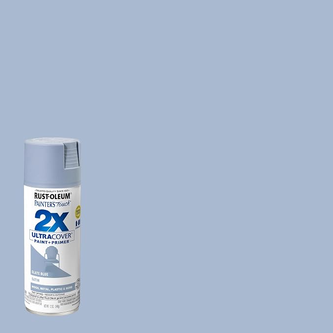 Rust-Oleum Painter's Touch 2X Ultra Cover Spray Paint, Satin Slate Blue | - Image 2