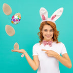 Chochkees Small Smooth Unpainted Natural Stand-Up Wooden Easter Eggs, Décor and - Image 8