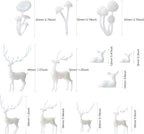 Woohome 12 PCS Mini Elk & Mushroom Resin Casting Moulds, 3D Art Craft Supplies - Image 4