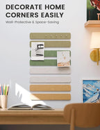 Fluxynara Cork Board Alternative Felt Strip Board 8-Pack 13"x2", Office Pin - Image 4