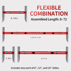 TANYO Stair Tread Template Tool, 8-72 Inches Aluminum Alloy Stair Measuring - Image 5