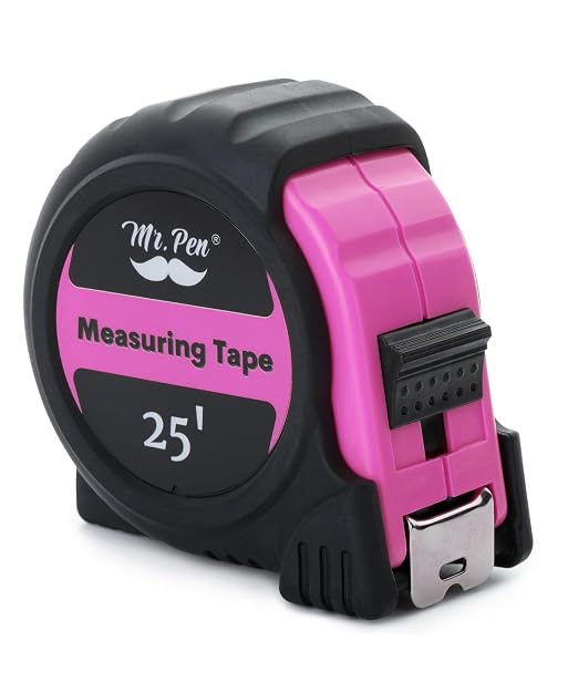 Mr. Pen- Retractable Tape Measure 25 ft, Easy Read | Steel Retractable by MrPen