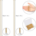 200 Pcs 70mm/2.76 Inch 21 Gauge Head Pins - Image 2