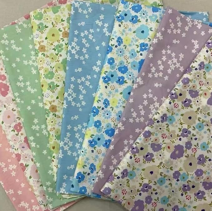 Cotton Fabric DIY Making Supplies Quilting Patchwork Fabric Fat Quarter Bundles - Image 2