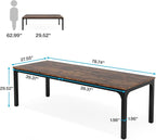 Tribesigns 78.7 Inches Extra Long Computer Desk 2 Person Desk, Double Long Desk - Image 2