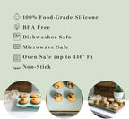 The Silicone Kitchen Reusable Silicone Baking Cup Silicone Muffin Liners - Image 9