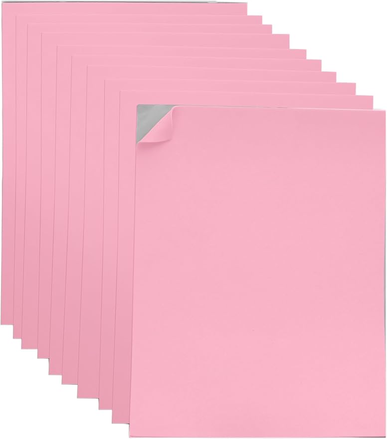 Adhesive Pink EVA Foam Sheets for Crafts, 2mm Thickness – Sticky Back Foam by Ader+Products