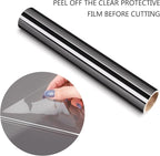 TECKWRAP Space Gray Chrome Vinyl Wrap Metallic Adhesive Vinyl Bubble Free - Image 2