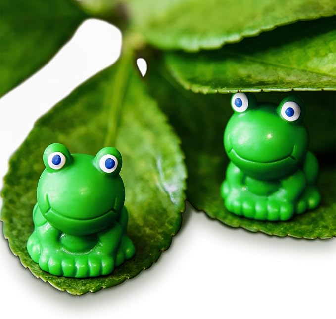CooBigo 25 Pack Mini Green Frogs Sculpture, Fairy Wild Garden Supplies - Image 6