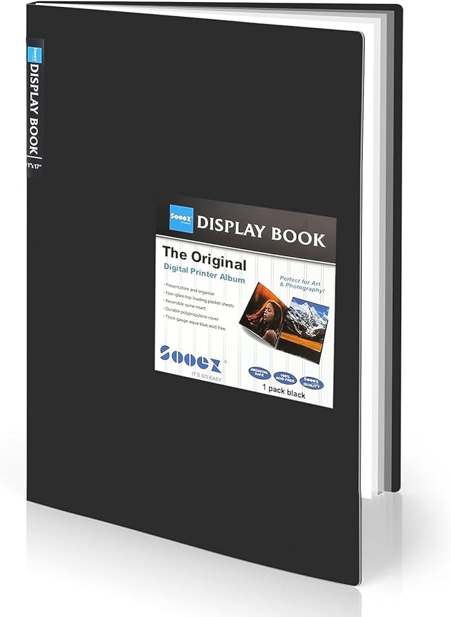 Sooez Art Portfolios 12"x18", Large Portfolio Folder by Sooez