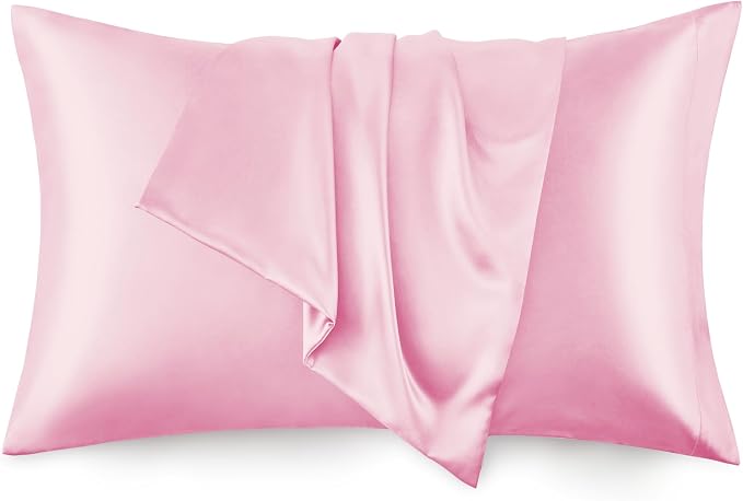 Love's cabin Satin Pillowcase Set of 2 King Size 20x36, Cooling Pillow Covers by Lovescabin