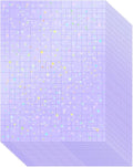 36 Sheets Holographic Sticker Paper Transparent Holographic Laminate Sheets | by CosrkHolographicLaminateSheets