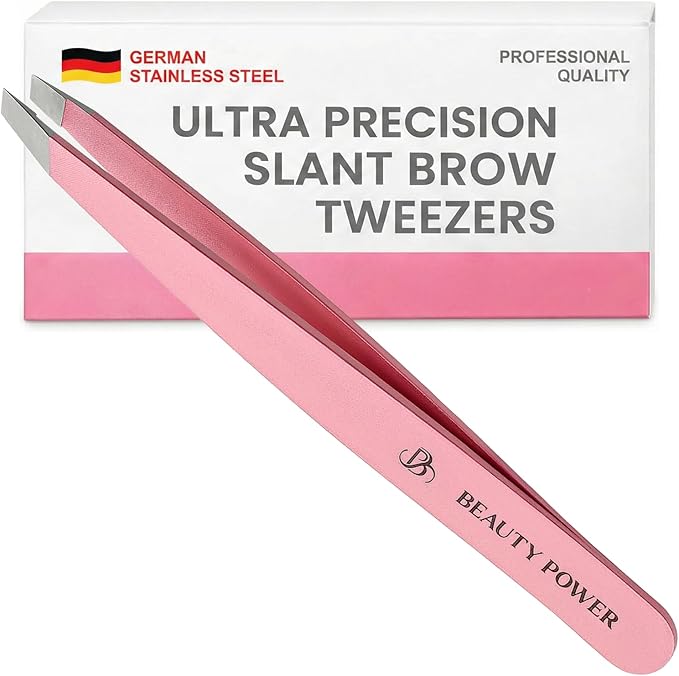 Beauty Power Tweezers for Women Facial Hair: Ultra Precision Tweezers for Women by BeautyPower