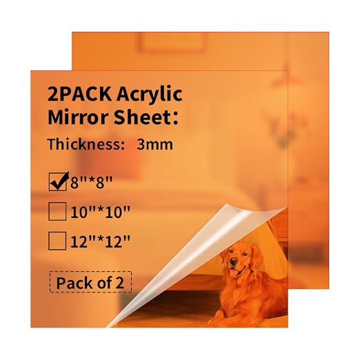 Mirror Acrylic Sheets 1/8 ” Thick by gdhwcxl