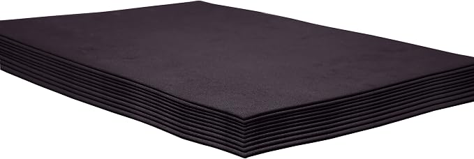 Black EVA Foam Sheets, 9 x 12 Inch, 2mm Thick Handicraft Foam Paper - Image 6
