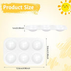 100PCS Paint Tray Palettes Plastic Paint Pallets Watercolor Palette Painting - Image 2