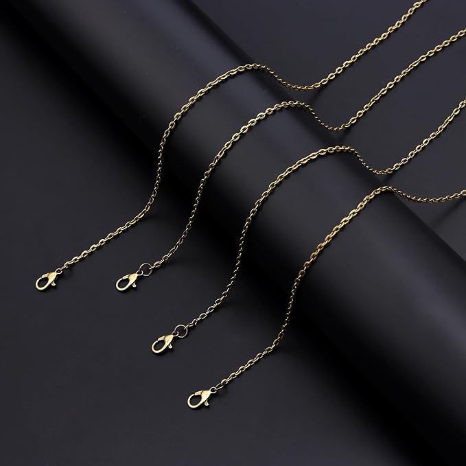 Lemonkey 24 Pack Necklace Chains Bulk, Bronze Plated DIY Cable Link Chains - Image 4