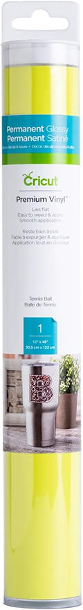 Cricut Premium Permanent Vinyl, Tennis Ball - 4ft Roll - Compatible by Unknown
