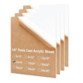 KINLINK 12x16 Plexiglass Sheets 1/8 inch Thick - 3mm White Cast Acrylic Sheet by KINLINK