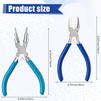Mudder 2 Pieces Jewelry Making Tool Bail Making Pliers 6 in 1 Jewelry Wire - Image 2