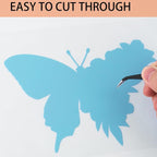 HTVRONT Light Blue Permanent Vinyl, Glossy Adhesive Vinyl Roll | - Image 3