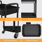 4 Tier Rolling Utility Cart - Image 2