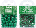JAM PAPER Colorful Push Pins by JAMPaper