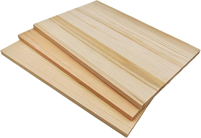 3PCS Rectangle Wood Boards Unfinished Wood Blocks - Image 7