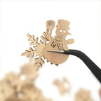 DIYOMR 200Pcs Hollow Wood Pieces Unfinished Wooden Vintage Embellishments - Image 5