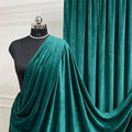 Teal Royal Velvet Fabric by The Yard, Wedding Decor, Fashion & Crafts I by VALENTINATEXTILEINC