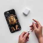 ZHEGAILIAN Case for iPhone 13 14, Galaxy Lion Gold Durable Shockproof Silicone - Image 3