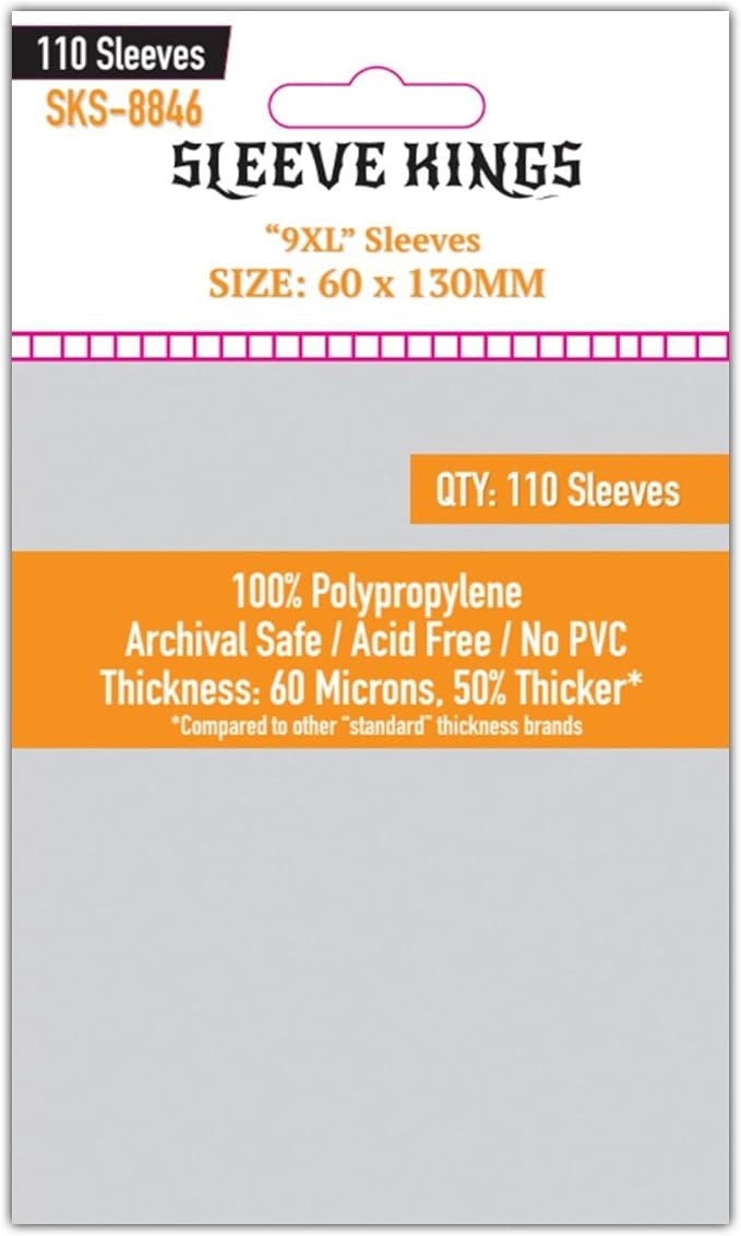 Sleeve Kings Standard Card Sleeves – 110 Count, Large Size – SKU: SKS-8846 by SleeveKings