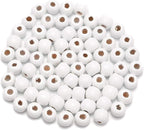 AD Beads Wood Spacer Loose Wooden Craft Beads Big Hole Beads Assorted by ADBeads