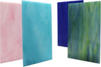 LITMIND 12 Sheets Variety Stained Glass Sheets Pack, 4 x 6 inch Mosaic Glass - Image 2