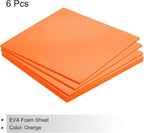 MECCANIXITY EVA Foam Sheets Orange 9.8 Inch x 9.8 Inch 5mm Thick Crafts Foam - Image 3