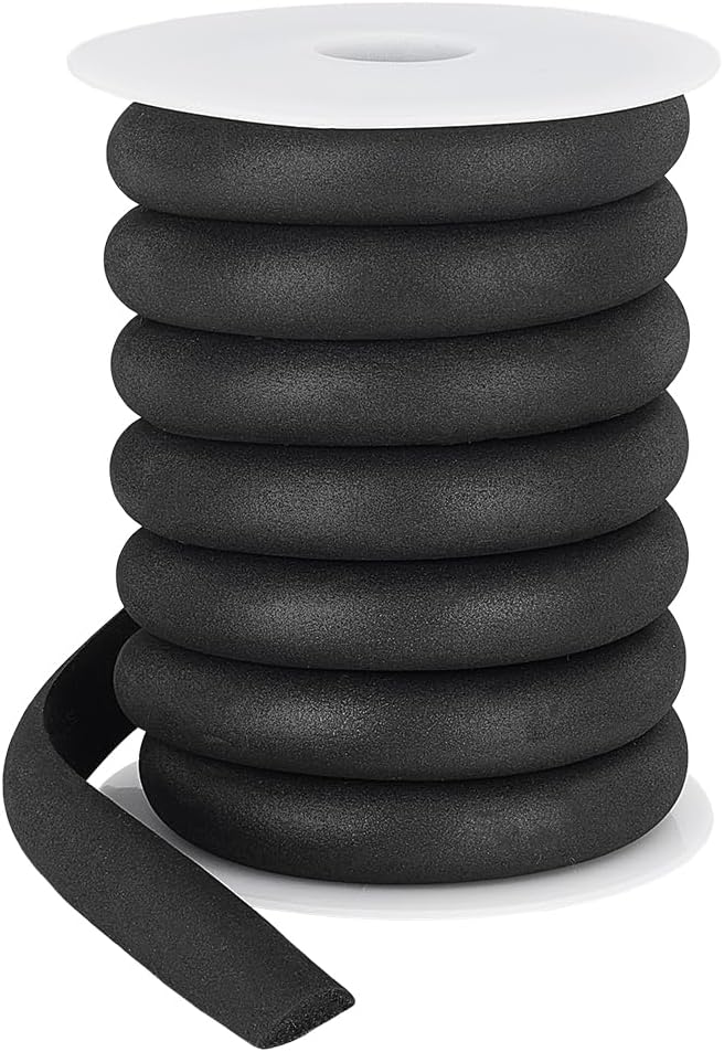 BENECREAT 16.4FT Half Round EVA Foam Dowel, 0.59inch Wide Craft Foam Stick by BENECREAT