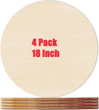 4 Pack Plywood Round Board for Crafts-18 x 18 Inch Circle Sheets - Image 5