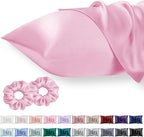 Standard Satin Pillowcase for Hair 2pc, Similar to Silk Pillow Cases, Easier by Vielit