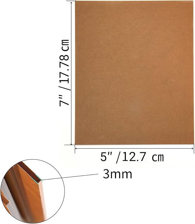 12 Pieces 5 x 7 Inch Clear Acrylic Sheets Blank Acrylic Signs, 1/8”Thick Thick - Image 2