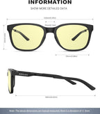 ANYLUV Blue Light Glasses for Men, Lightweight Computer Gaming Glasses - Image 3